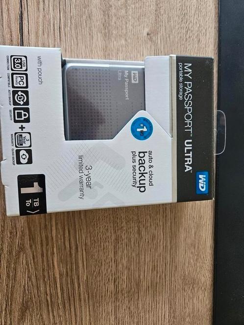 Western Digital WD My Passport externe HDD 1TB harde schijf, Computers en Software, Harde schijven, Zo goed als nieuw, Desktop