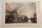 Complete Set van 5 Antieke Gravures – J.M.W. Turner, Ophalen of Verzenden