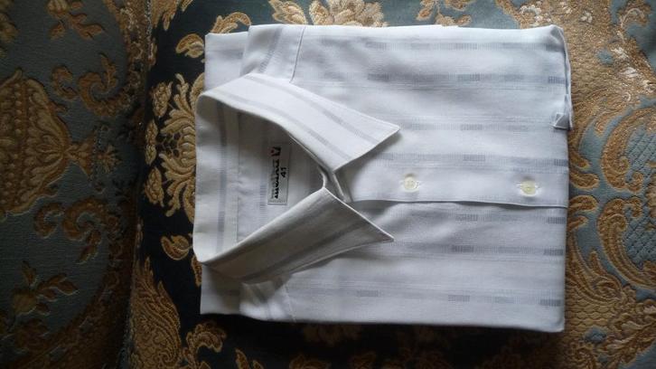 Blouse met korte mouwen - 41 Melka, Kleding | Heren, Overhemden, Zo goed als nieuw, Halswijdte 41/42 (L), Grijs, Ophalen of Verzenden