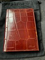 TE KOOP NIEUW CROCO LEREN FLAMANT NOTITIEBOEKJE, Ophalen of Verzenden, Nieuw, Bruin, Leer