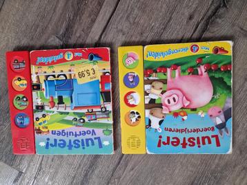 2 leuke boeken met geluid beschikbaar voor biedingen