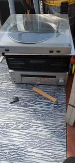 Stereoset met platenspeler, cassette en speakers, Audio, Tv en Foto, Stereo-sets, Gebruikt, Losse componenten, Speakers, Ophalen