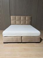 Boxspring met Tempur matras 180x200, Beige, Tweepersoons, Ophalen of Verzenden, Zo goed als nieuw