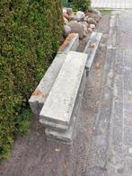 4 Straatbanden spoorbielzen bielzen trottoirbanden banden, Tuin en Terras, Bielzen en Borders, Ophalen, Gebruikt, Beton, Biels