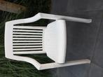 4 witte stapelbare tuinstoelen van Hartman., Ophalen, Gebruikt, Kunststof