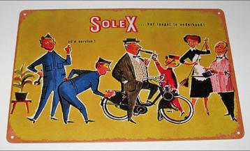 SOLEX : Metalen Bord SOLEX .... het laagst in onderhoud beschikbaar voor biedingen