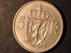 Noorwegen 5 kroner 1964, Postzegels en Munten, Ophalen of Verzenden, Overige landen