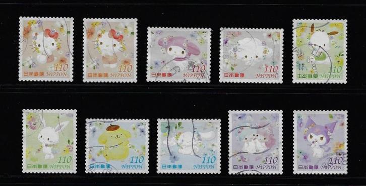 Japan 2024 Hello Kitty, Postzegels en Munten, Postzegels | Azië, Gestempeld, Oost-Azië, Verzenden
