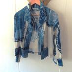 jasje dames Atelier Paapje blauw wit handbedrukt linnen, Kleding | Dames, Zo goed als nieuw, Jasje, Atelier paapje, Verzenden