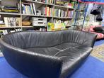 Desede DS102 Shell lounge bank zwart leer Mathias Hoffmann, Ophalen, Gebruikt, 125 tot 150 cm, Driepersoons