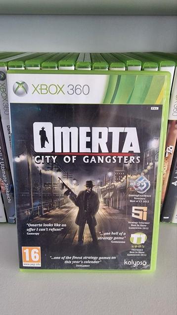 XBOX360  - OMERTA  - CITY OF GANGSTERS beschikbaar voor biedingen