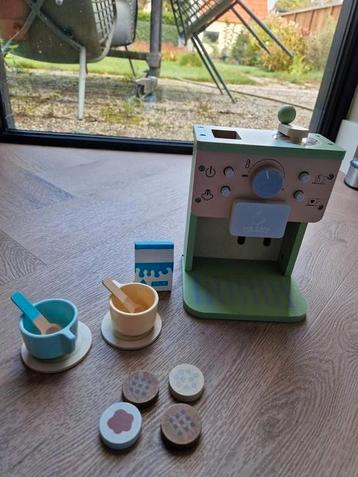 Houten speelgoed koffiemachine - Nieuw - beschikbaar voor biedingen
