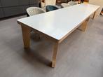 Werktafel Arco Fat Design Tafel Eiken Whitewax 450x105xH75, Huis en Inrichting, Tafels | Eettafels, Arco, Gebruikt, 200 cm of meer