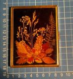 Vintage Sigaretten Etui met Gedroogde Bloemen, Verzamelen, Rookartikelen, Aanstekers en Luciferdoosjes, Ophalen of Verzenden, Gebruikt