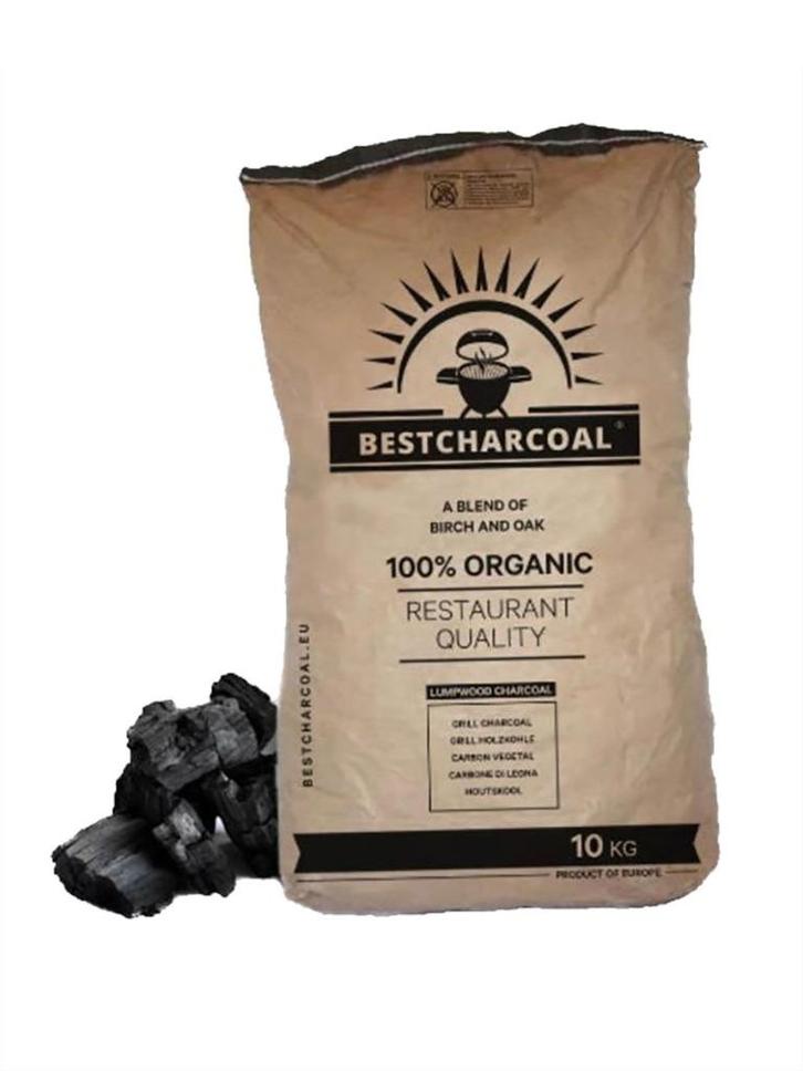 Houtskool Birch&Oak zak 10kg en Aanmaakwokkels doos 1kg, Tuin en Terras, Houtskoolbarbecues, Nieuw, Ophalen