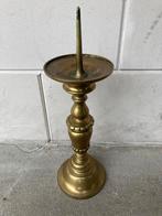 Penkandelaar. Hoogte 48 cm. Antiek. Brons. Geheel gaaf., Verzenden, Koper of Brons