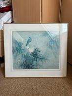 David Lee - Vogel op Bamboe, aquarel/gouache, gesigneerd, Antiek en Kunst, Ophalen