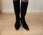 Prachtige hoge zwarte suede laarzen, ned.merk Dungelmann, Ophalen of Verzenden