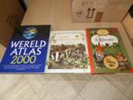 3 HEEL VERSCHILLENDE BOEKEN , ATLAS , LANDSCHAP , RIEN POORT, Wereld, Ophalen of Verzenden, Zo goed als nieuw, 1800 tot 2000