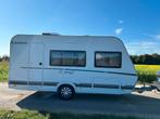 Dethleffs 420 Qsh C Joy NIEUWSTAAT AIRCO ATC VOORTENT LUIFEL, Caravans en Kamperen, Schokbreker, Treinzit, Particulier, Tot en met 3