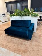Petrol velours bank als nieuw!, Ophalen, 250 tot 300 cm, Nieuw, 75 tot 100 cm