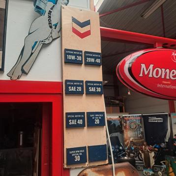 Chevron Motoroils olie service kaarten rekje beschikbaar voor biedingen