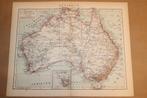 Antieke kaart - Australië - Circa 1900, Ophalen of Verzenden, 1800 tot 2000, Nederland, Landkaart