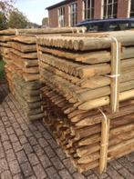 Ronde palen, weidepalen, boom palen, gefreesd + geimpregneer, Ophalen of Verzenden, Nieuw, 180 tot 250 cm, Palen