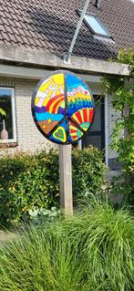 Straatversiering Flower Power vredesteken, Ophalen, Nieuw