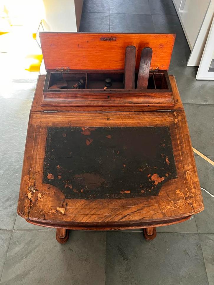 Antieke Davenport Secretaire / Bureau, Huis en Inrichting, Kasten | Secretaires, Gebruikt, Ophalen