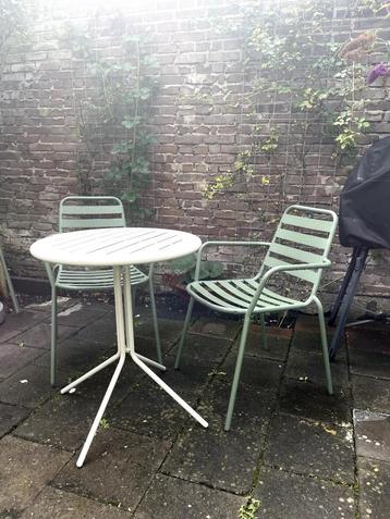 Tuinstoel metaal groen, Kwantum Napels beschikbaar voor biedingen