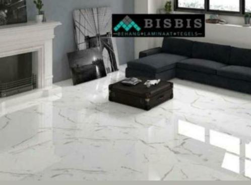 60X60 ll MARMERLOOK €17,50 pm2 ll SUPERGOEDKOOP!!! VOORRAAD, Doe-het-zelf en Verbouw, Tegels, Nieuw, Vloertegels, Keramiek, 60 cm of meer