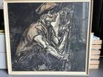 De Mijnwerker van Jan Toorop, Antiek en Kunst, Kunst | Litho's en Zeefdrukken, Ophalen