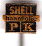 SHELL PK haardolie zwart op koper speldje ( M_167 ), Verzamelen, Speldjes, Pins en Buttons, Verzenden, Nieuw, Transport, Speldje of Pin