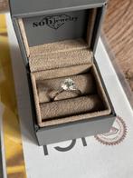 Diamant Ring 2.02ct CVD Solitaire E VVS2 18K/750 maat 54 IGI, Ophalen of Verzenden, Zo goed als nieuw, 17 tot 18, Met edelsteen
