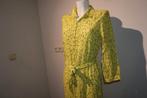 Pom Amsterdam citruse gele door knoop jurk kleur printje M, Kleding | Dames, Maat 38/40 (M), Verzenden, Geel, Zo goed als nieuw