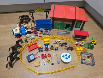 Playmobil boerderij / ponyranch met paarden, dieren en meer beschikbaar voor biedingen