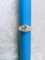 Mooie Zilveren Ring met Bergkristal - maat 18 3/4 en 19 3/4, Verzenden, Zilver, Ring, Met edelsteen