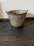 Vintage Zinken Emmer - Bruin, Antiek en Kunst, Ophalen