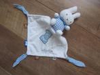 Nijntje konijn wit pluche knuffeldoek blauw/wit geruit shirt, Kinderen en Baby's, Speelgoed | Knuffels en Pluche, Ophalen of Verzenden
