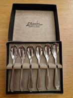 Doosje met 6 antieke theelepels van Zilmeta, Antiek en Kunst, Ophalen of Verzenden