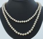 Zoetwater parel ketting dames 14k gouden fraai slot 85cm