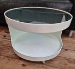 vintage opal Möbel luna of nebu design tafeltje bijzettafel, 45 tot 60 cm, Minder dan 55 cm, Rond, Ophalen of Verzenden