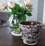 Vintage bloempot - genummerd op de bodem, Gebruikt, Rond, Binnen, Ophalen of Verzenden