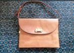 Uterqüe cognackleurige leren schoudertas/clutch 23x31 cm, Sieraden, Tassen en Uiterlijk, Tassen | Damestassen, Ophalen of Verzenden