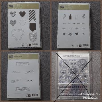 NIEUW! Stempel sets, Stampingup, clearstemps,crea materialen beschikbaar voor biedingen