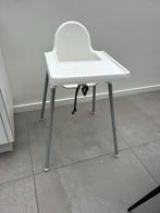 Ikea antilope Witte kinderstoel met tafelblad, Ophalen, Gebruikt, Meegroeistoel, Afneembaar eetblad
