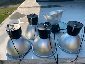 5 * zilver metalen hanglampen beschikbaar voor biedingen