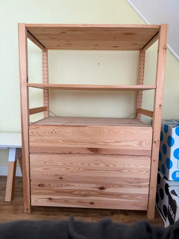 Ikea ivar lade kast - massief grenen - afbeelding 4