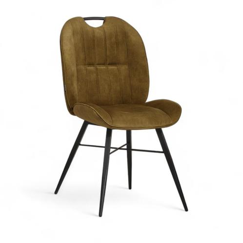MX Sofa Eetkamerstoel Austin Goldy | Cognac | Velvet/velours, Huis en Inrichting, Stoelen, Nieuw, Ophalen